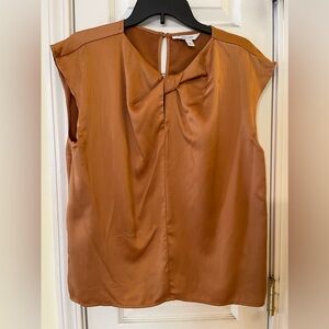 Sleeveless bronze colored top for ladies